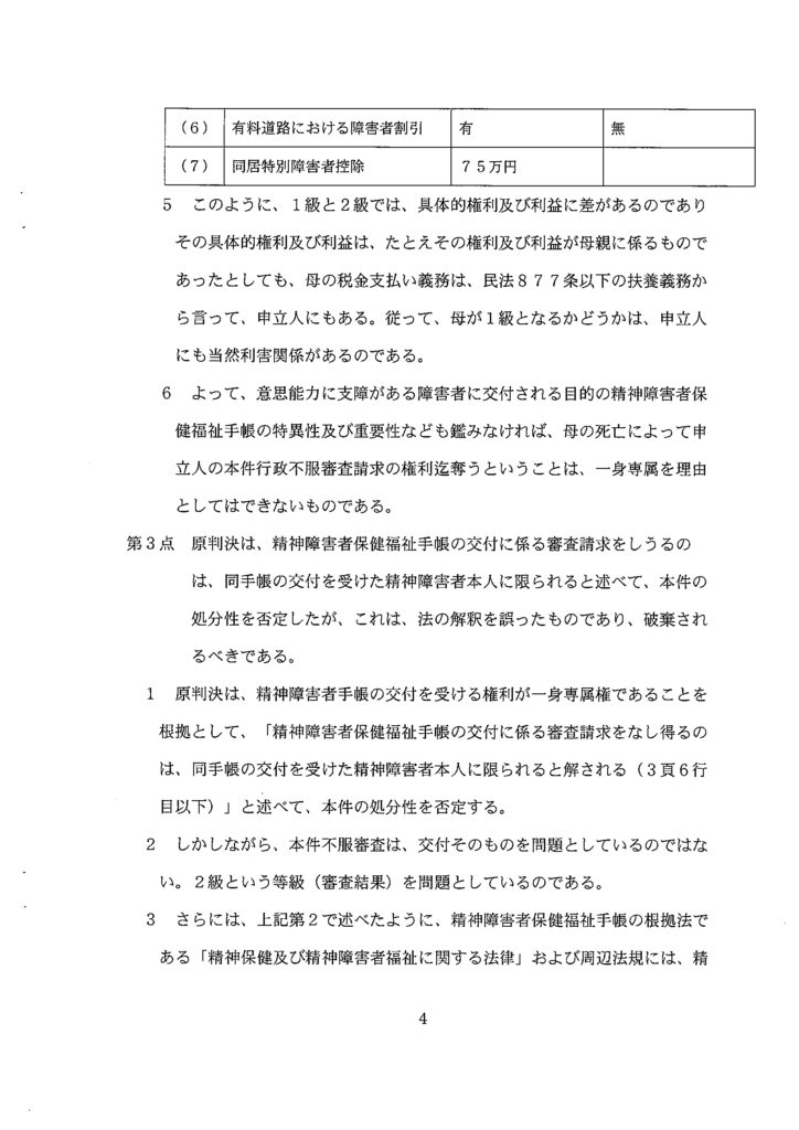 上告受理申立理由書